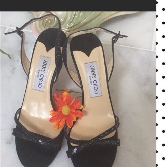 🔥JIMMY CHOO black leather heels - Picture 2 of 7